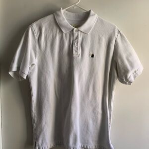 Aime Leon Dore White Crest Polo Shirt